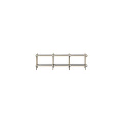 Stick System, Light Grey Shelves with Grey Poles, 3x2