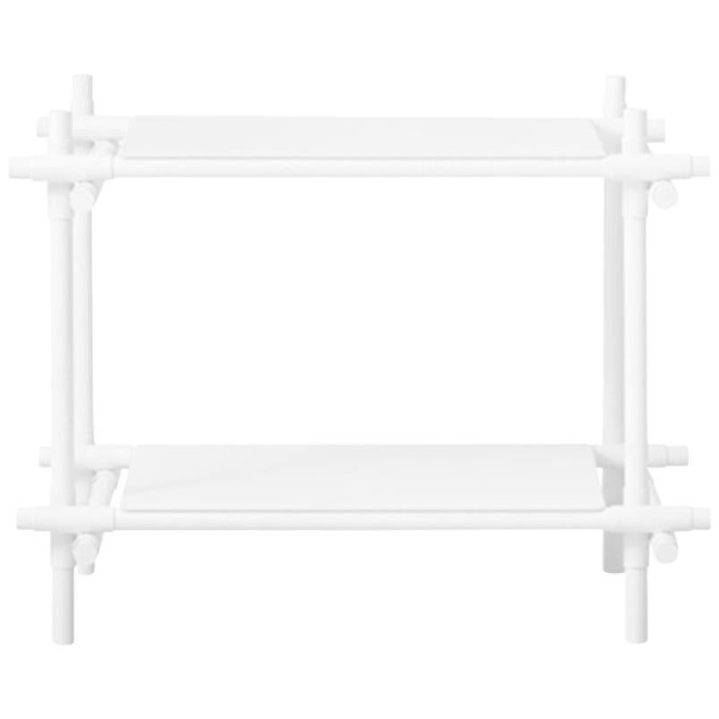 Stick System, White Ash Shelves with White Poles, 1x2 For Sale