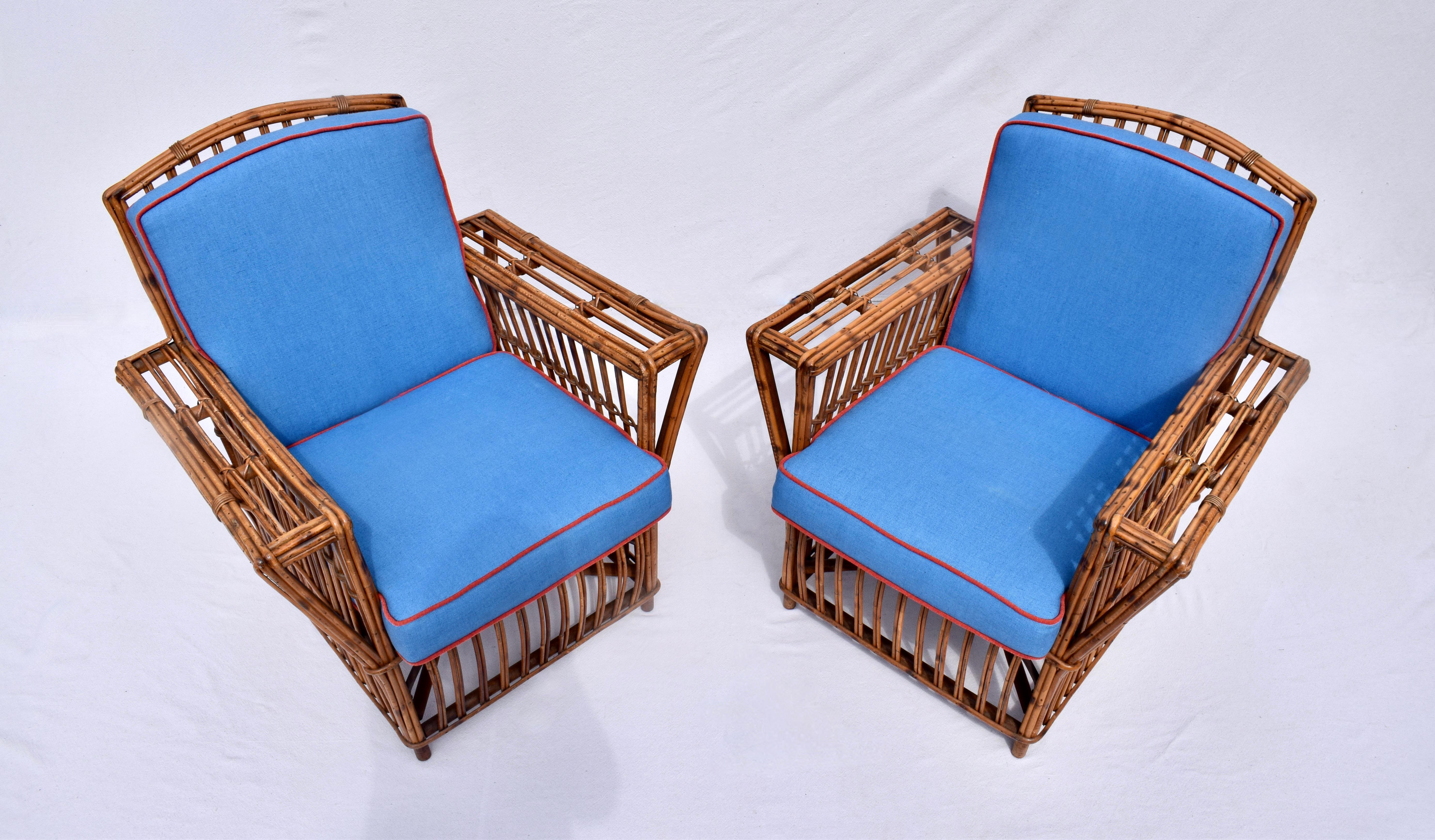 Stick Wicker Rattan Reed Presidents Chairs For Sale 5