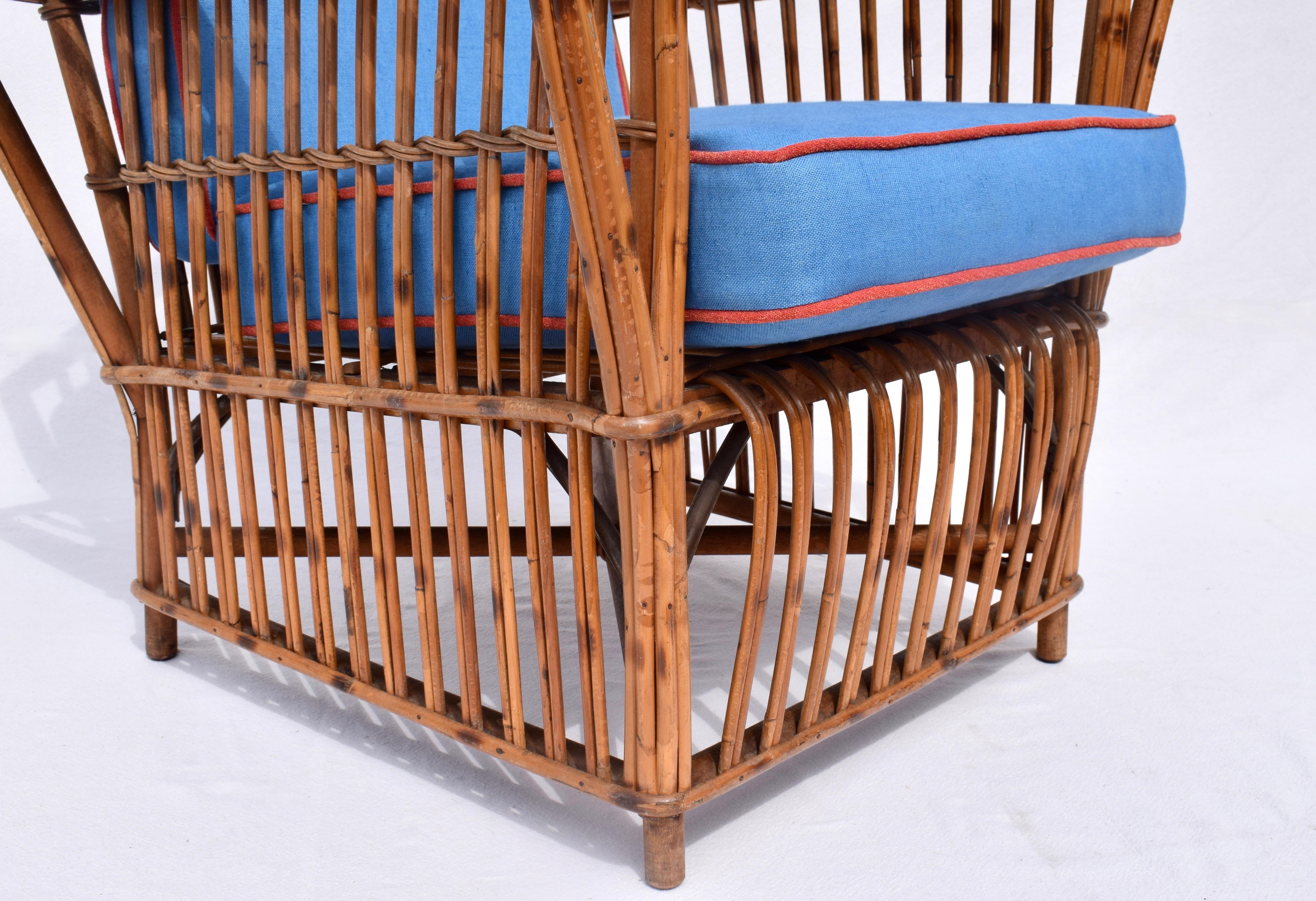 Stick Wicker Rattan Reed Presidents Chairs For Sale 7
