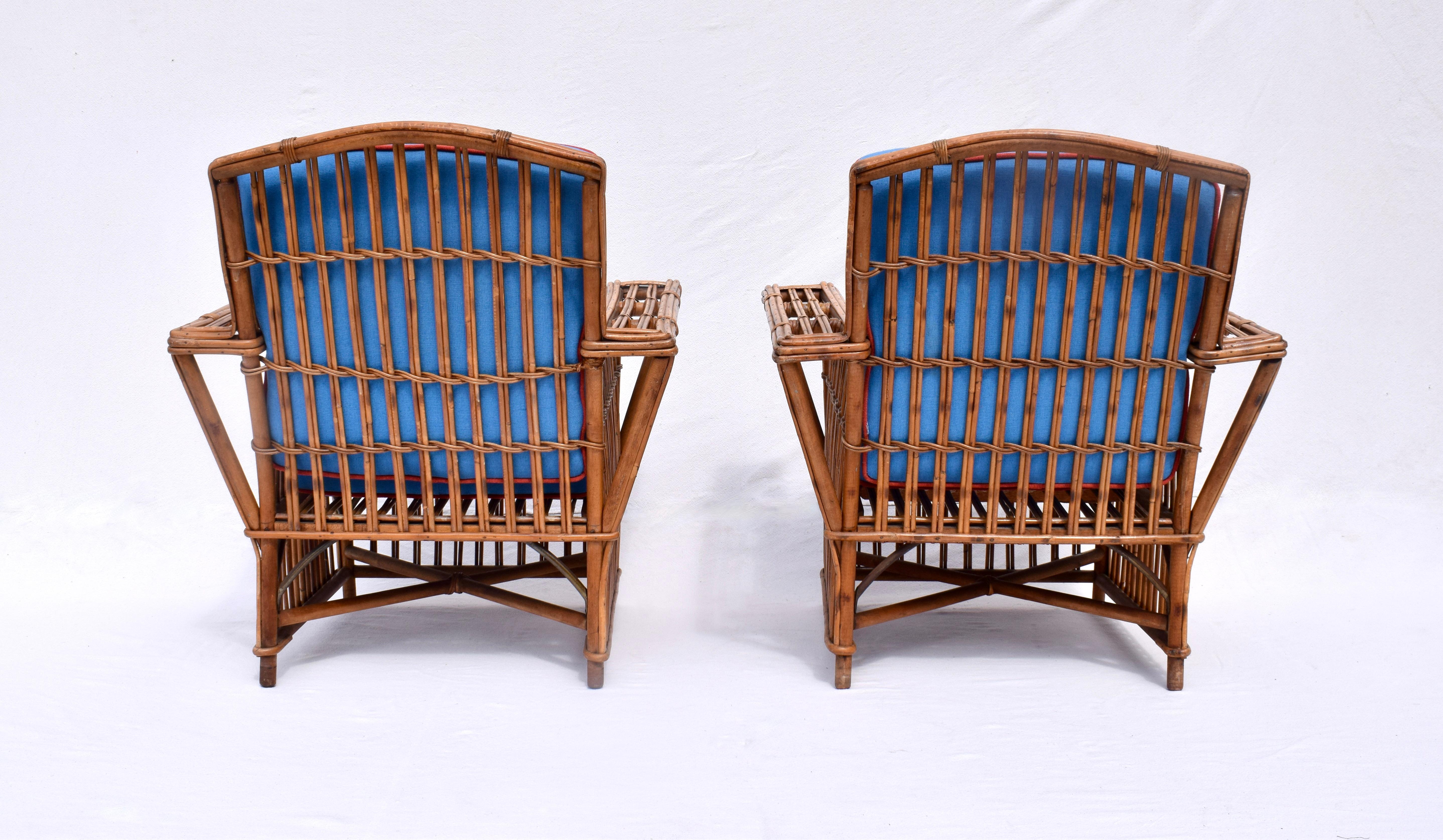 Stick Wicker Rattan Reed Presidents Chairs For Sale 1