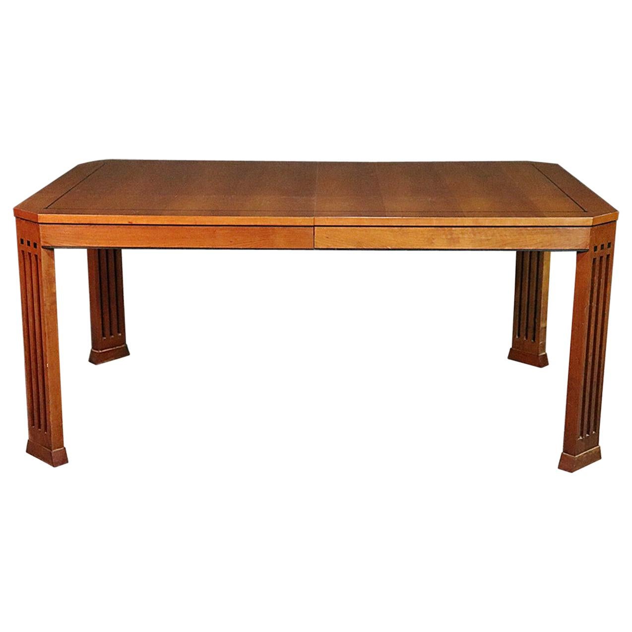 Stickley Mission Craftsman 21st Century Collection Cherry Dining Room Table