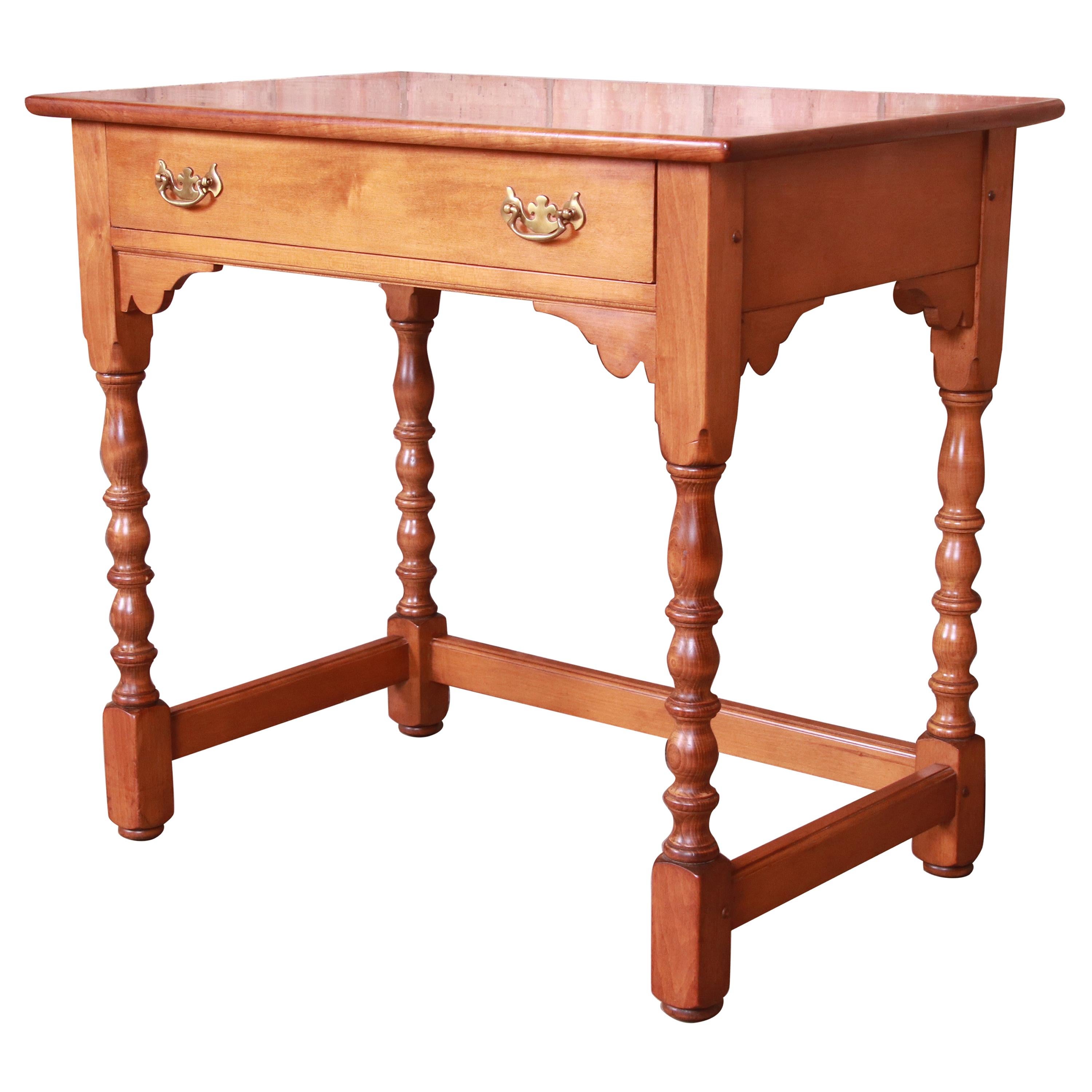 Stickley American Colonial Cherry Wood Writing Desk, 1960 For Sale