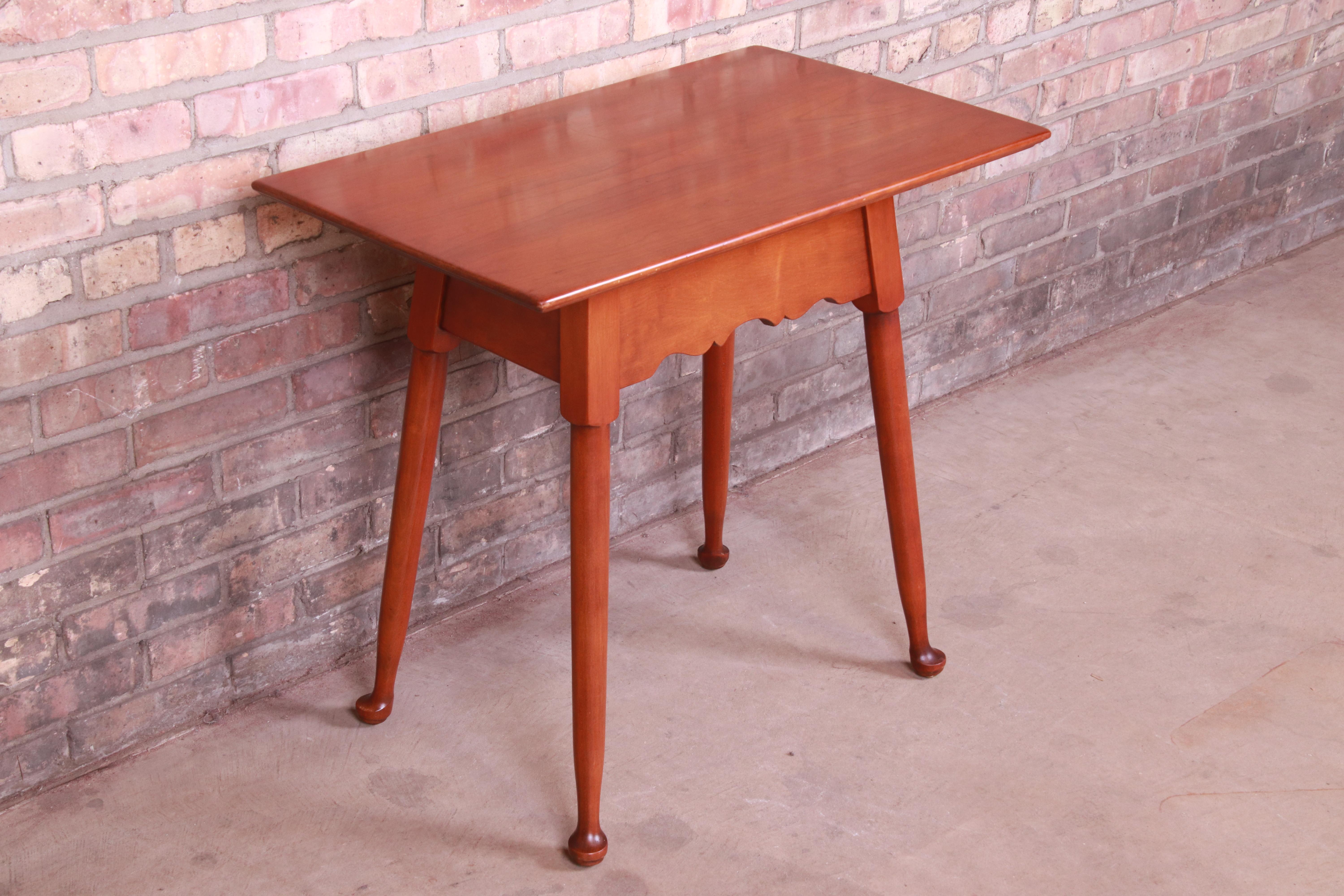 solid cherry side table