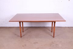 Stickley American Colonial Solid Cherry Wood Harvest Dining Table, 1956