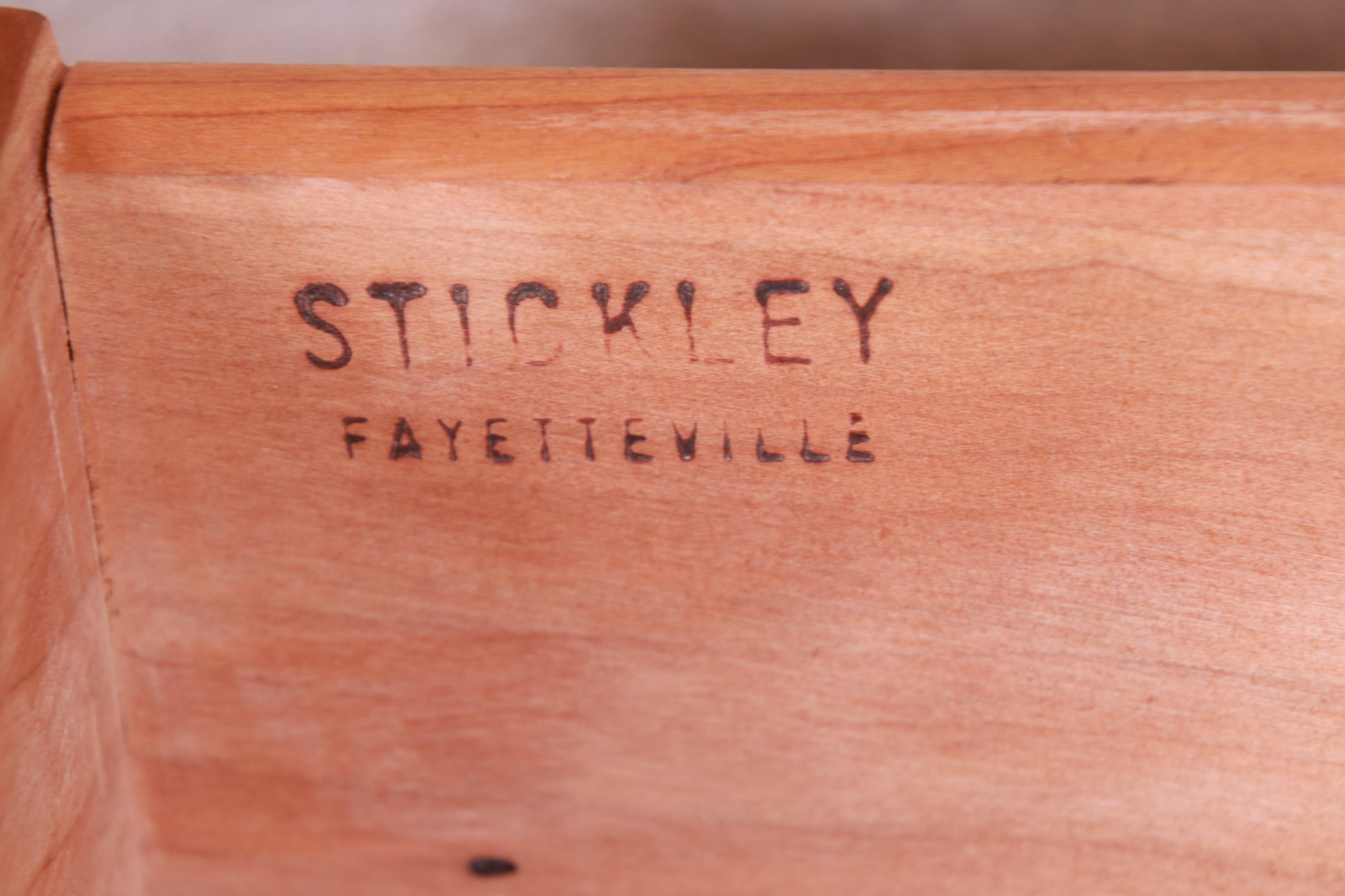 Stickley American Colonial Solid Cherry Wood Nightstand, Circa 1950s 5