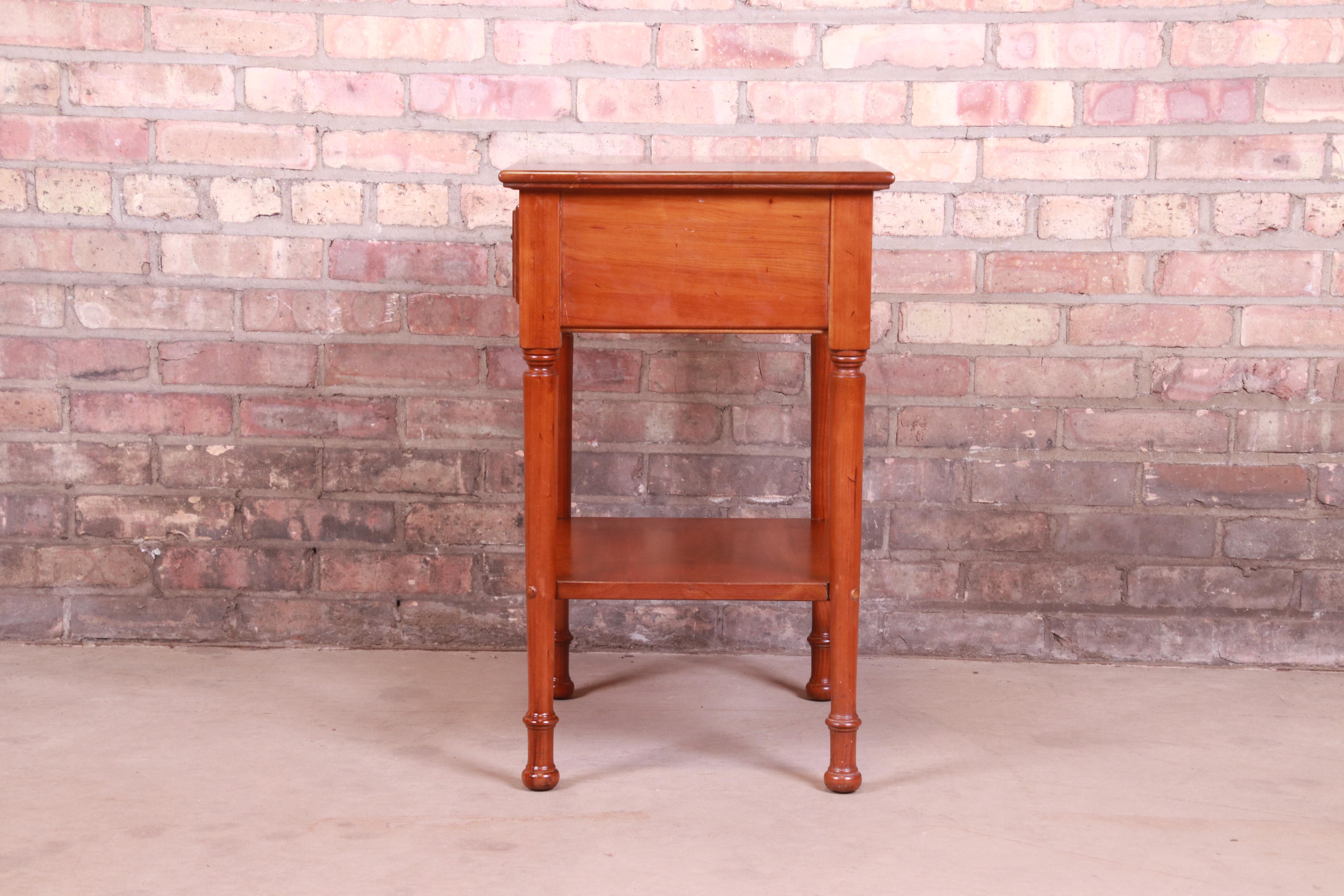 Stickley American Colonial Solid Cherry Wood Nightstand or Occasional Side Table 3