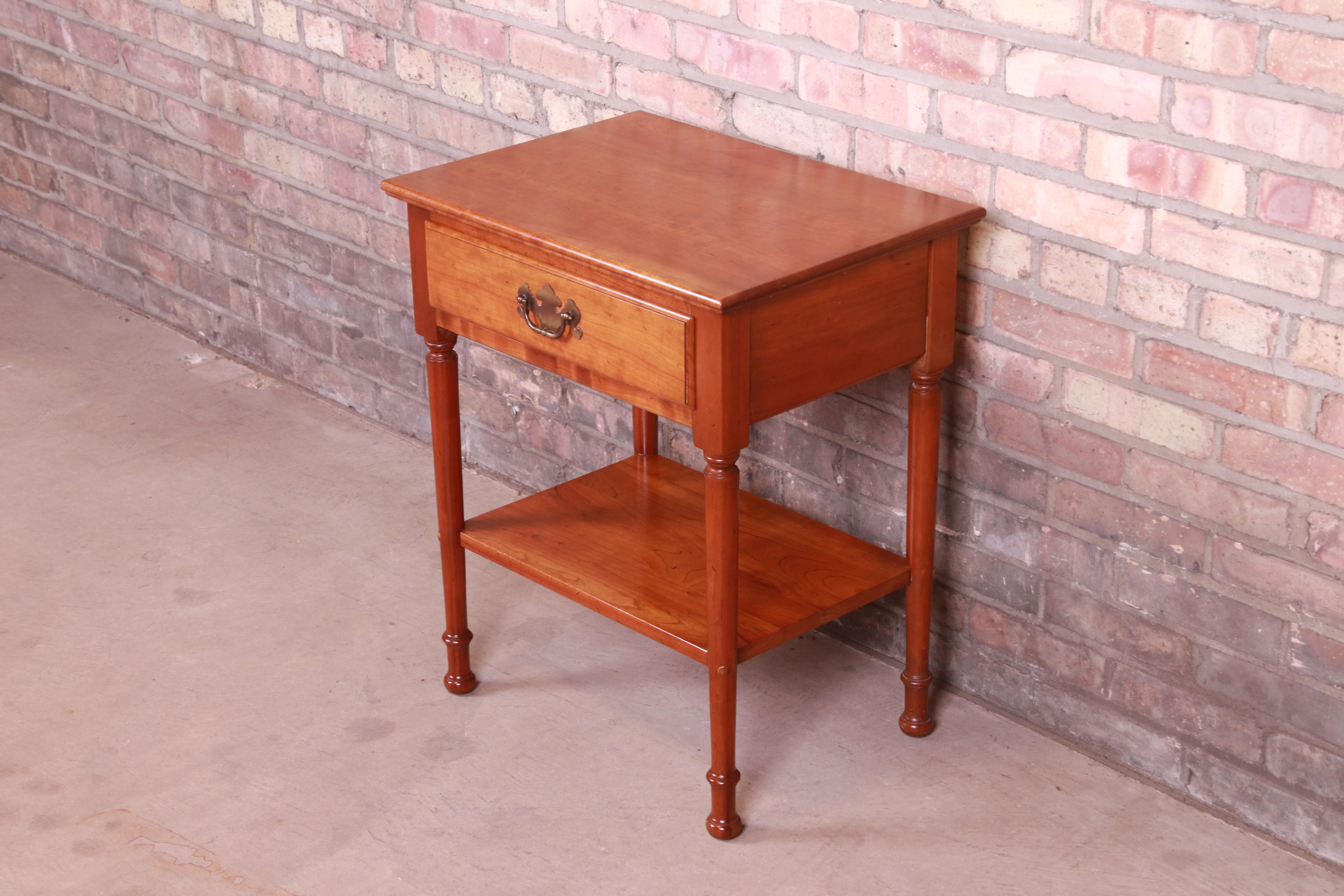 colonial bedside table