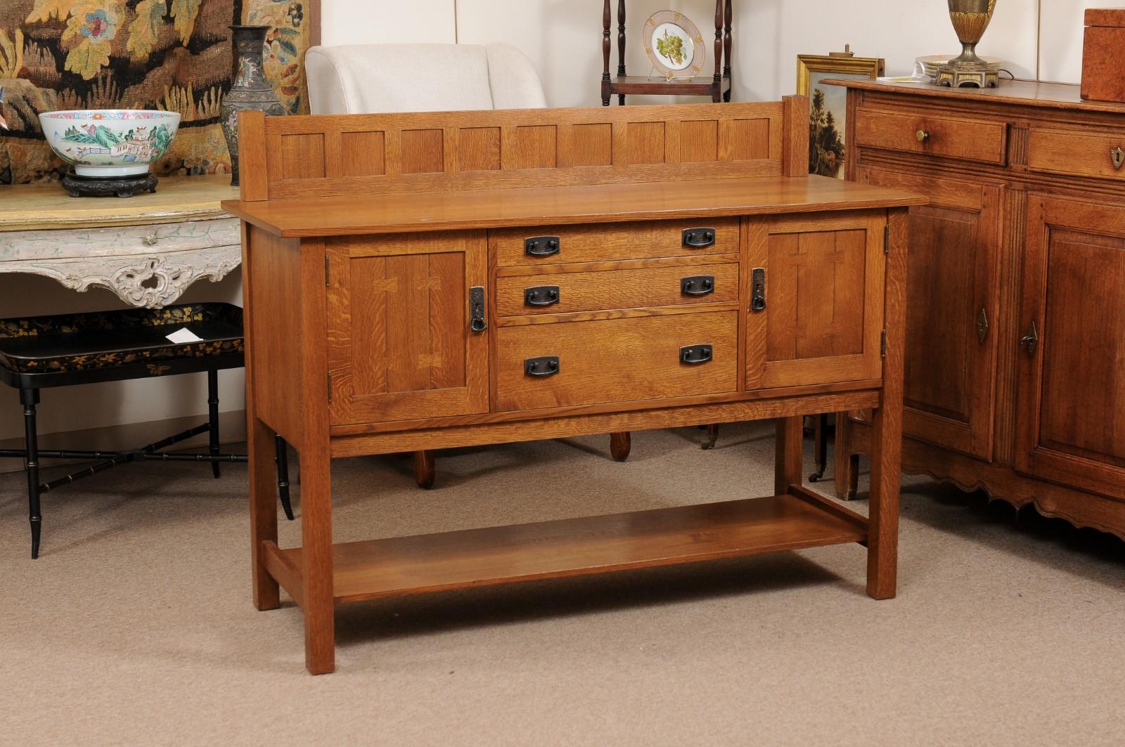 Stickley Arts and Crafts Oak Serving Table / Sideboard 3