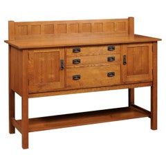 Stickley Arts and Crafts Oak Serving Table / Sideboard