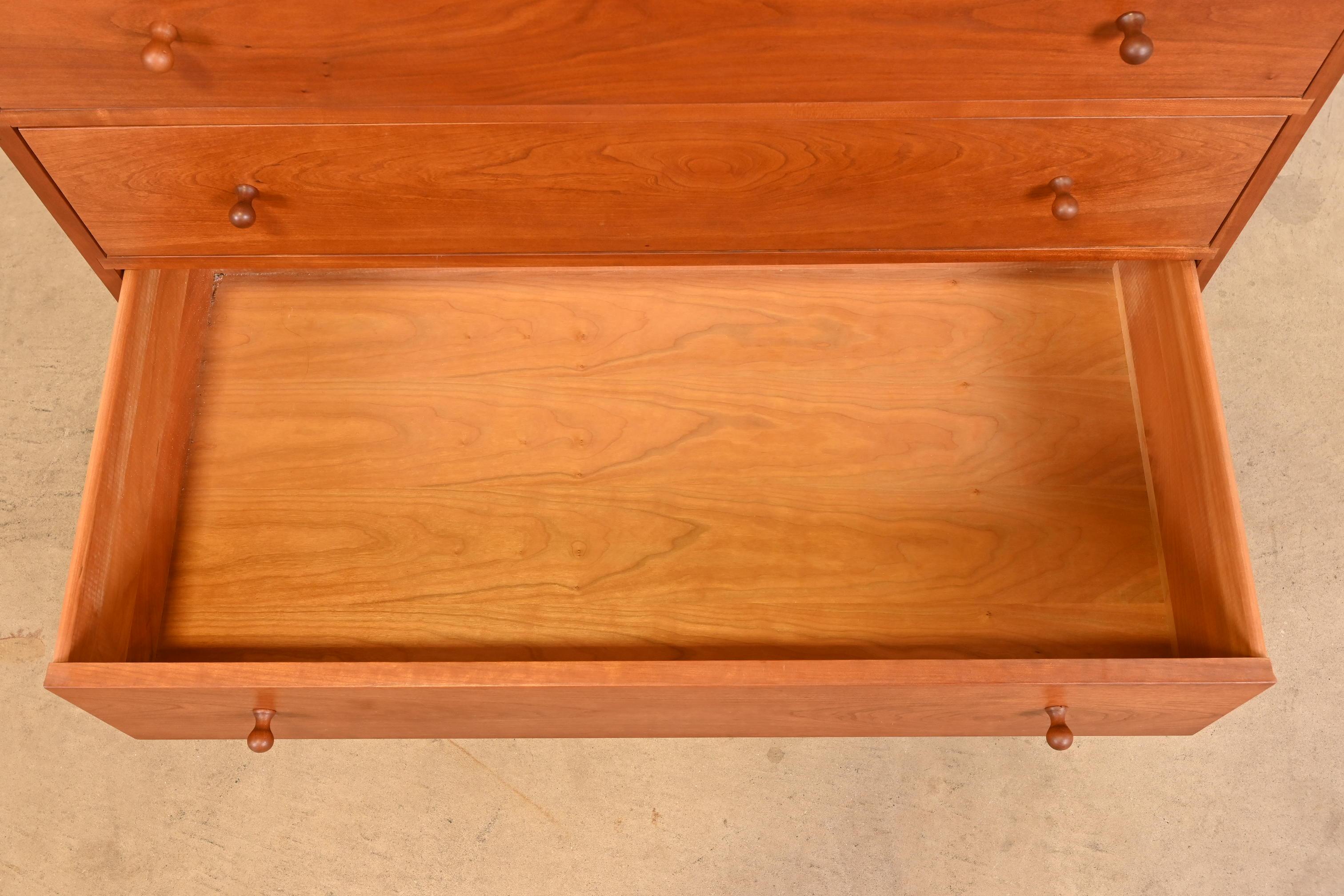 Stickley Arts & Crafts Cherry Wood Armoire Dresser 7