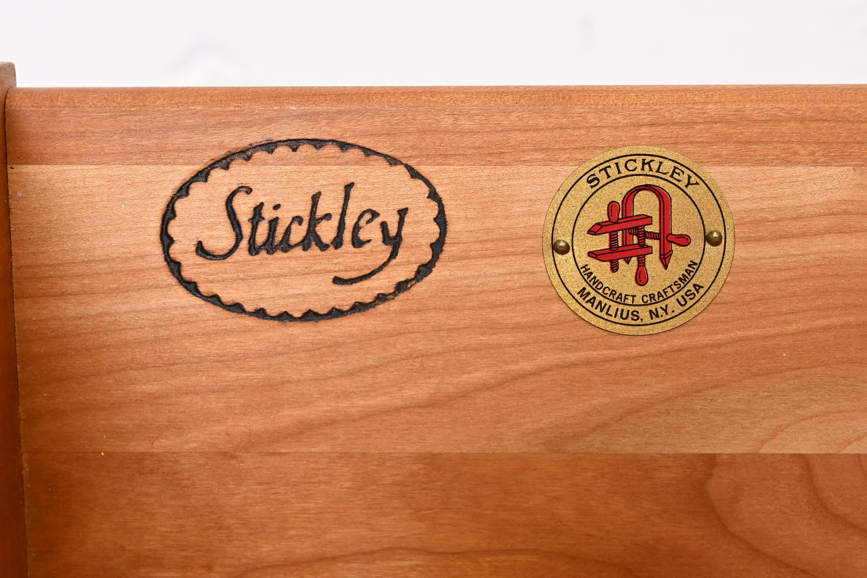 Stickley Arts & Crafts Cherry Wood Armoire Dresser 9