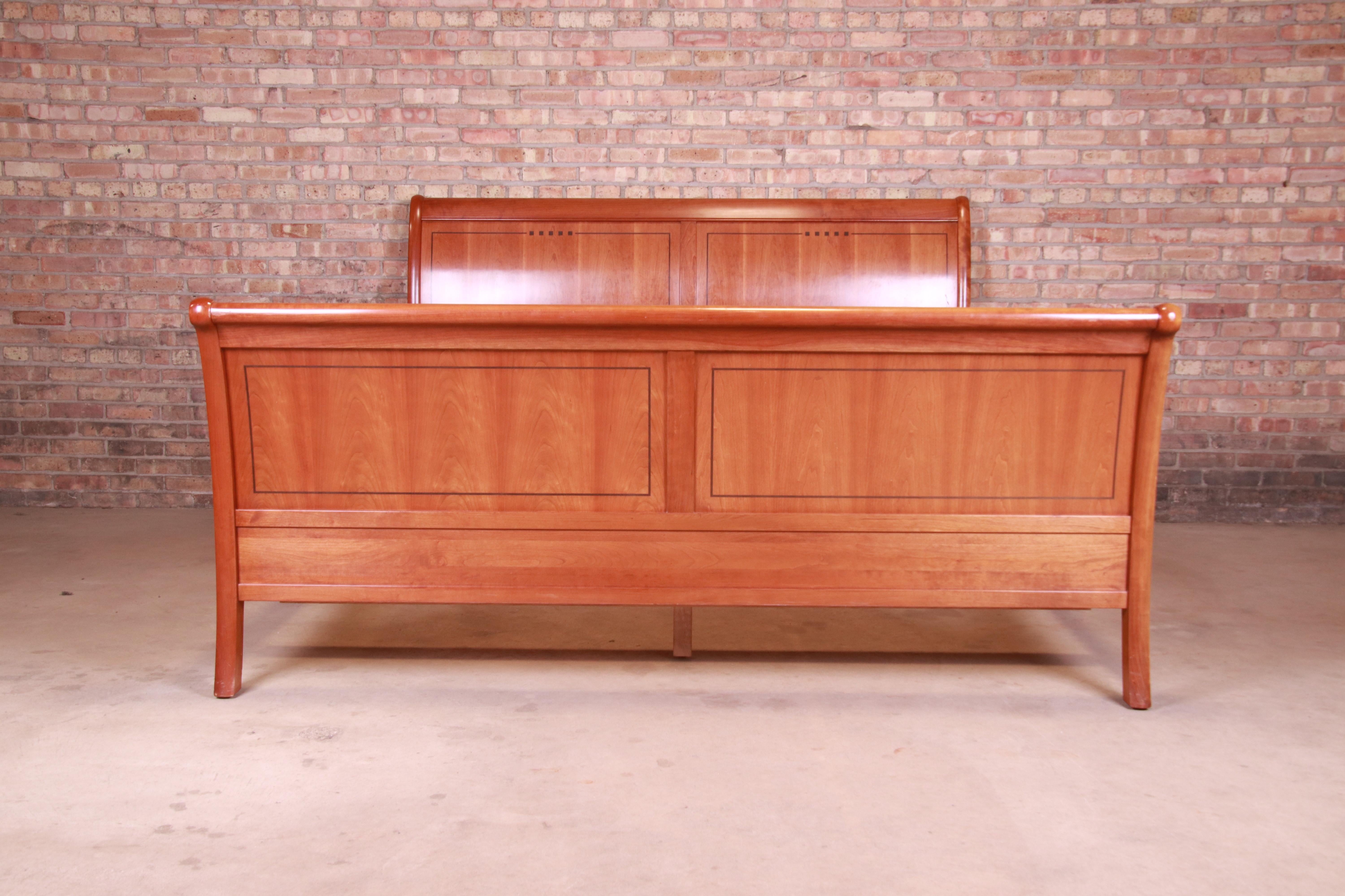 cherry wood sleigh beds