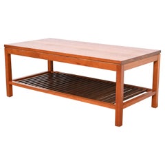 Stickley Arts & Crafts Cherry Wood Two-Tier Coffee Table
