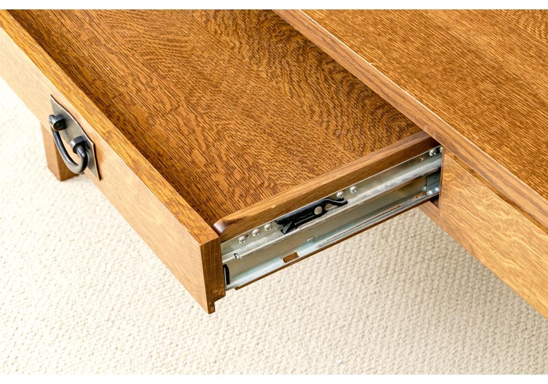 Stickley Arts & Crafts Mission Collection Oak Spindle Desk With Hutch 3