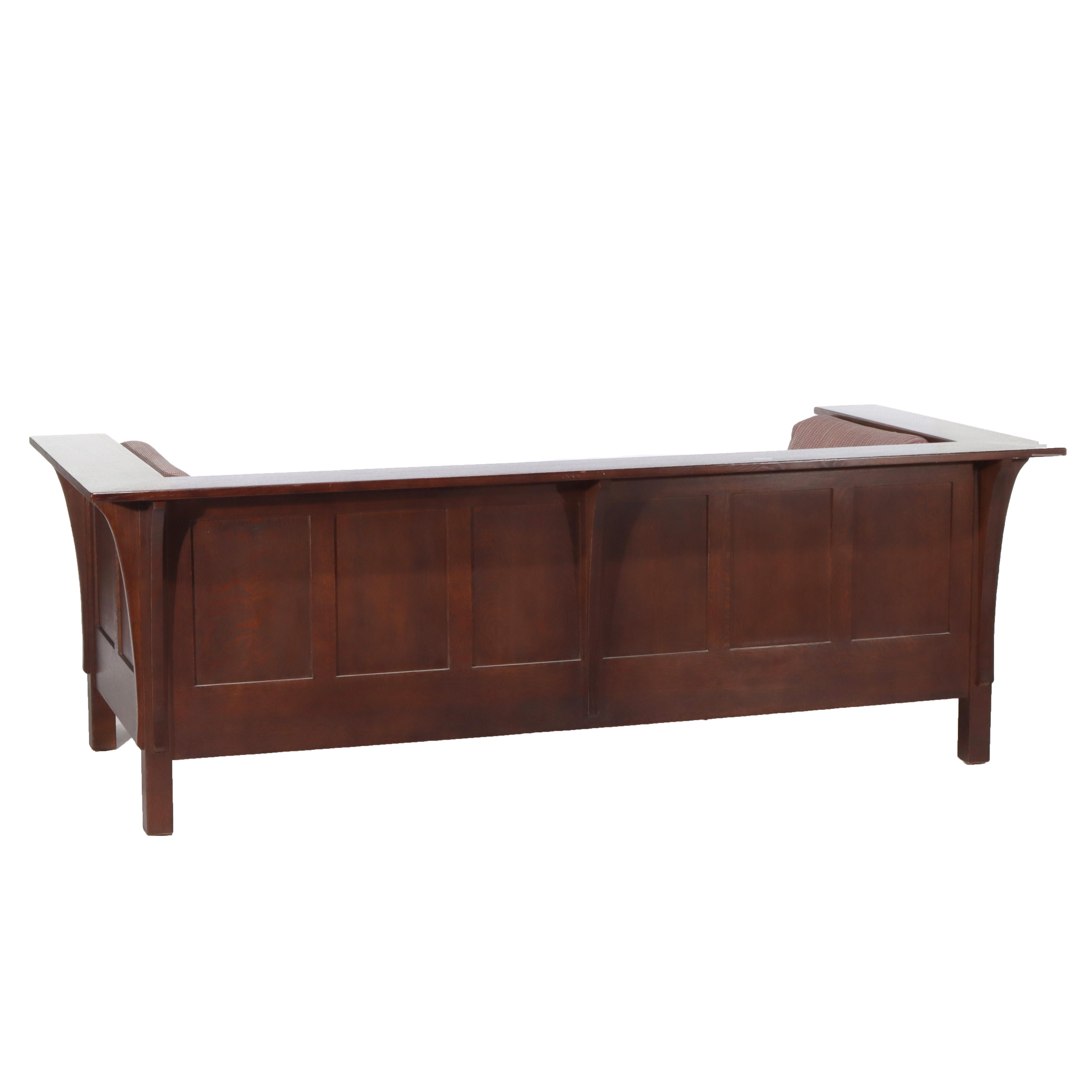 Stickley Arts & Crafts Mission Oak Sofa 20thC en vente 6