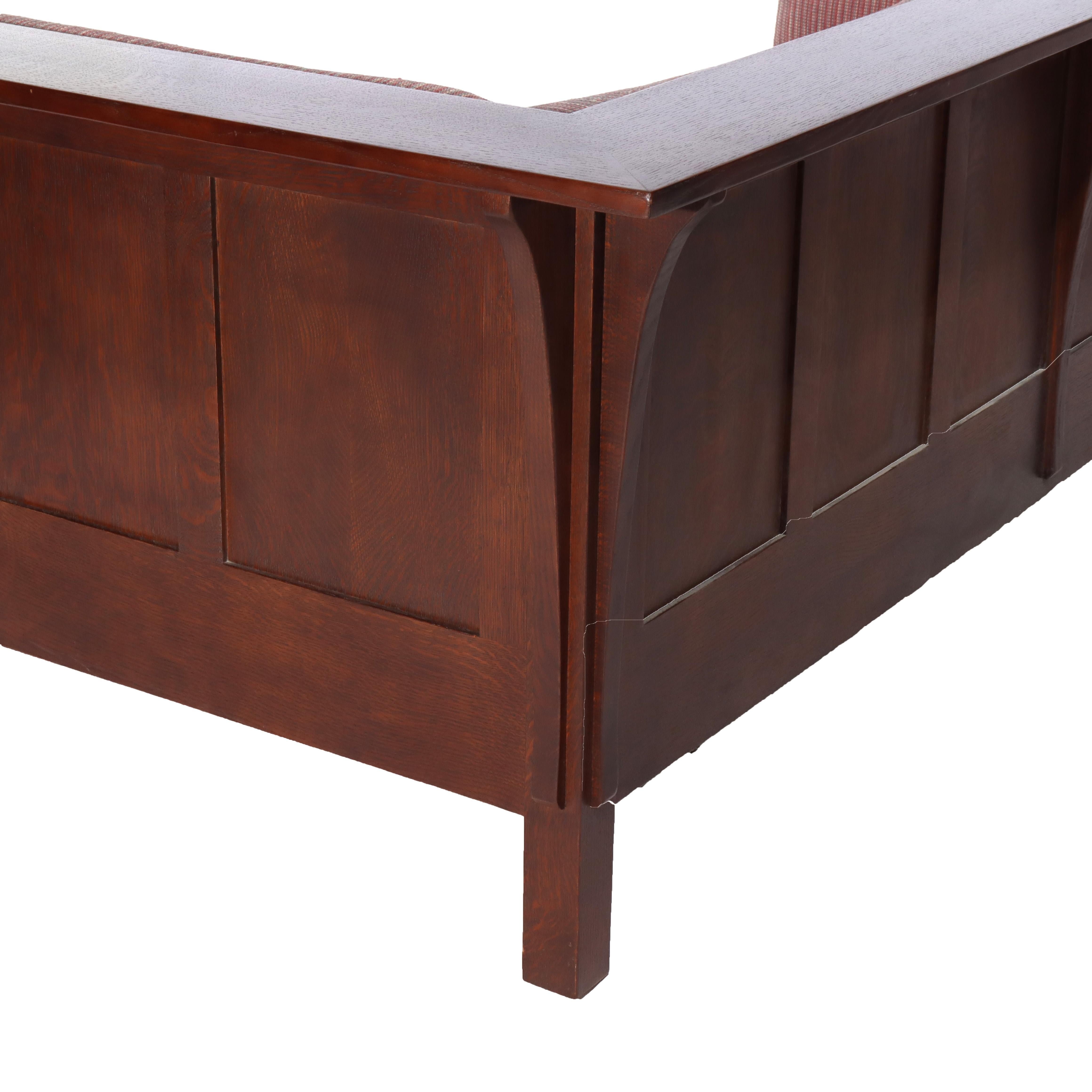 Stickley Arts & Crafts Mission Oak Sofa 20thC en vente 3