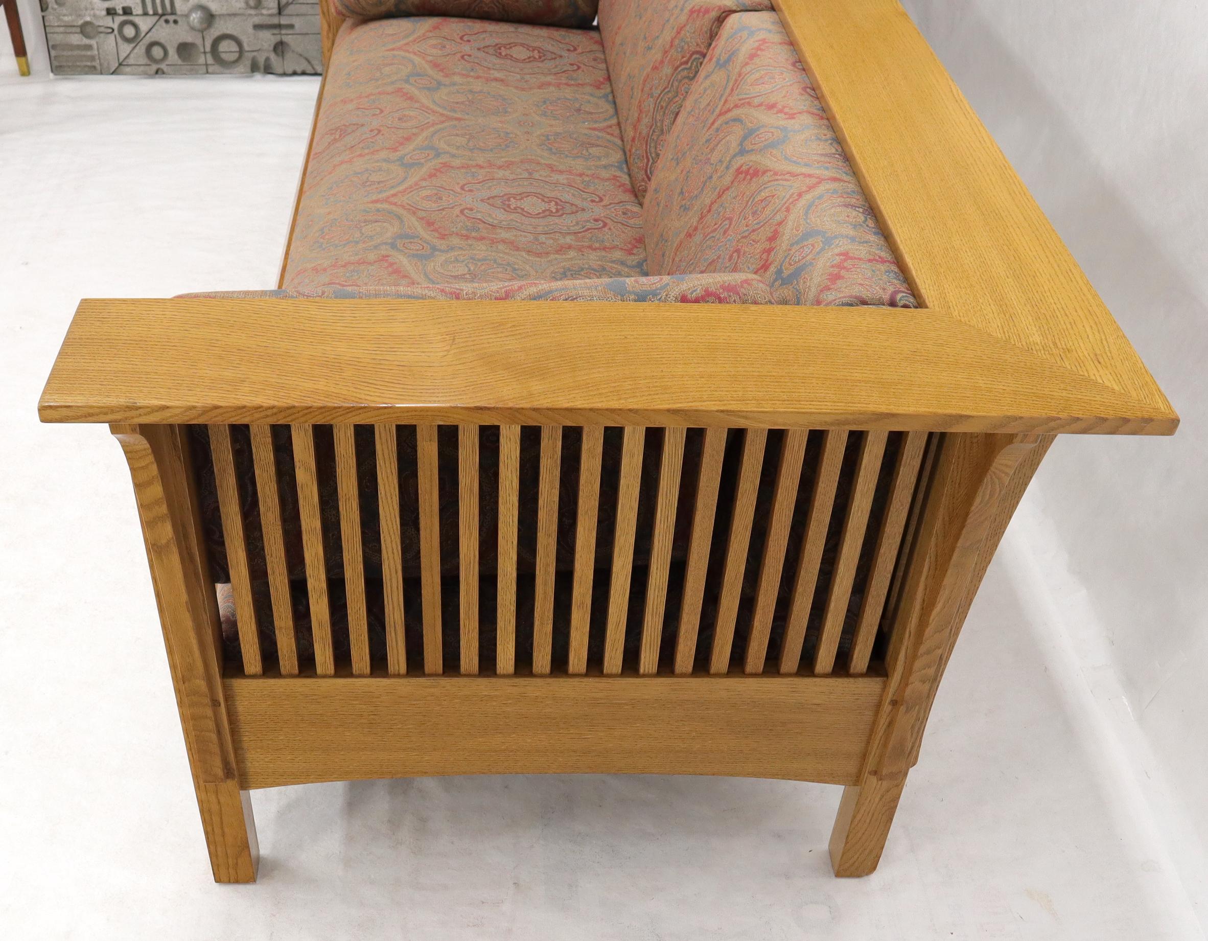 Arts & Crafts mission oak sofa daybed by Stickley.