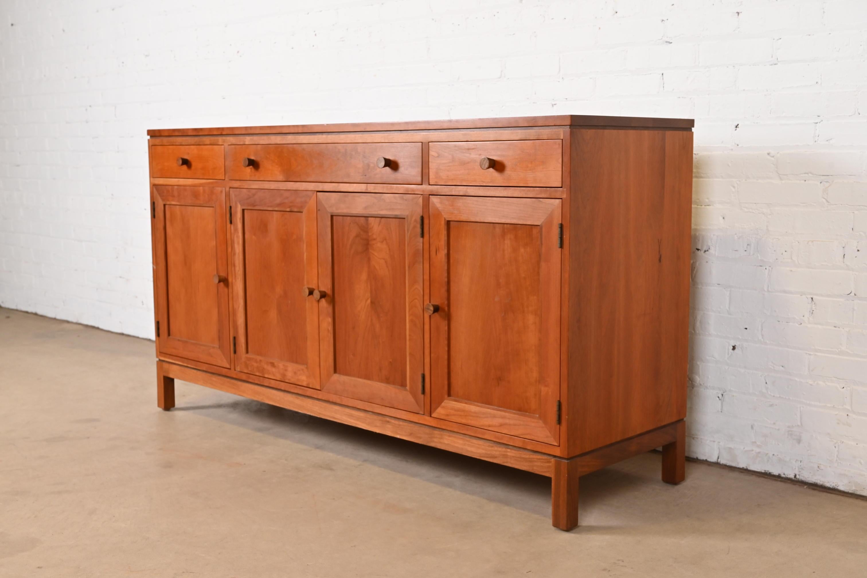 Arts and Crafts Stickley Arts & Crafts Shaker Cherry Wood Sideboard or Bar Cabinet For Sale