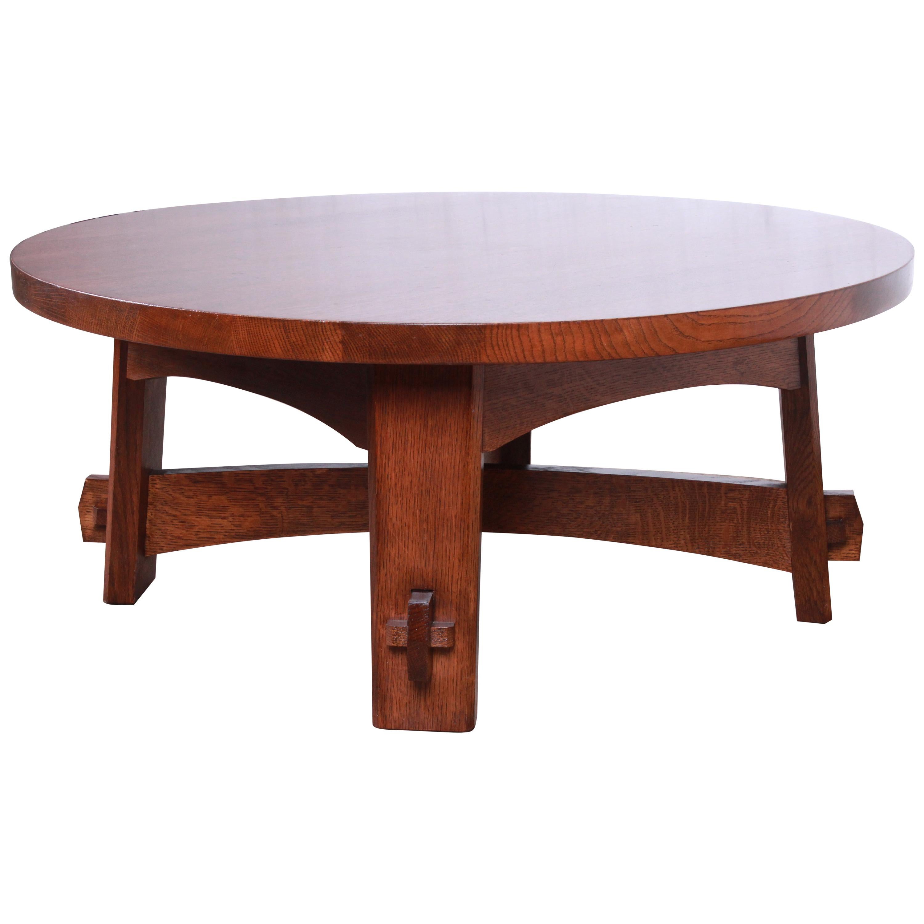 Stickley Arts & Crafts Solid Oak Coffee Table