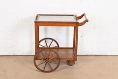 Stickley Brothers Antique Arts & Crafts Oak Bar Cart, Circa 1900