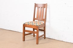 Stickley Brothers Antique Mission Oak Arts & Crafts Desk Chair or Side Chair