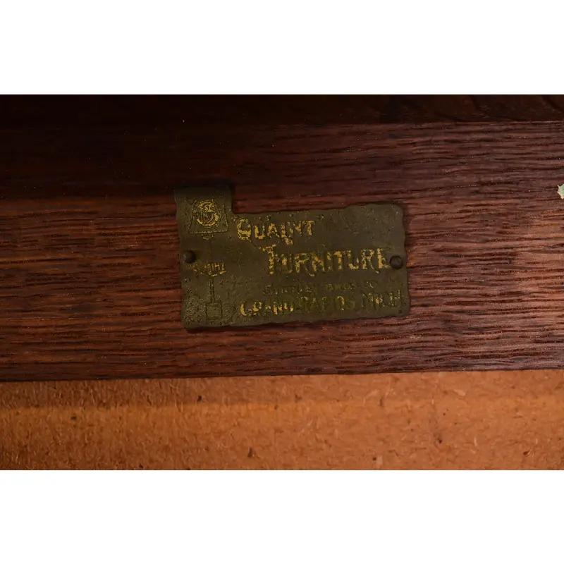 Stickley Brothers Antike Mission Arts & Crafts Eiche Esszimmerstühle, Satz von vier im Angebot 5