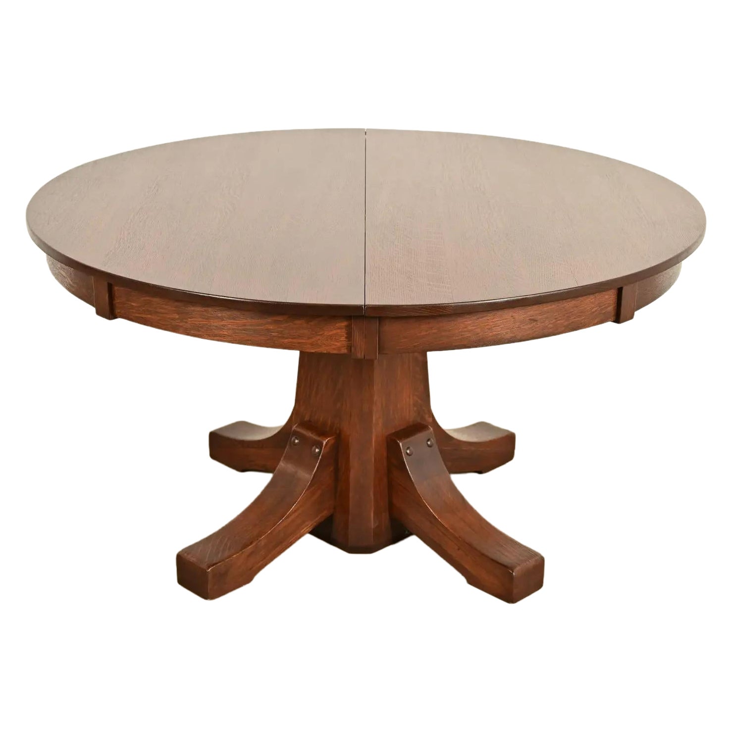 Stickley Brothers Antique Mission Oak Arts & Crafts Dining Table, Refinished