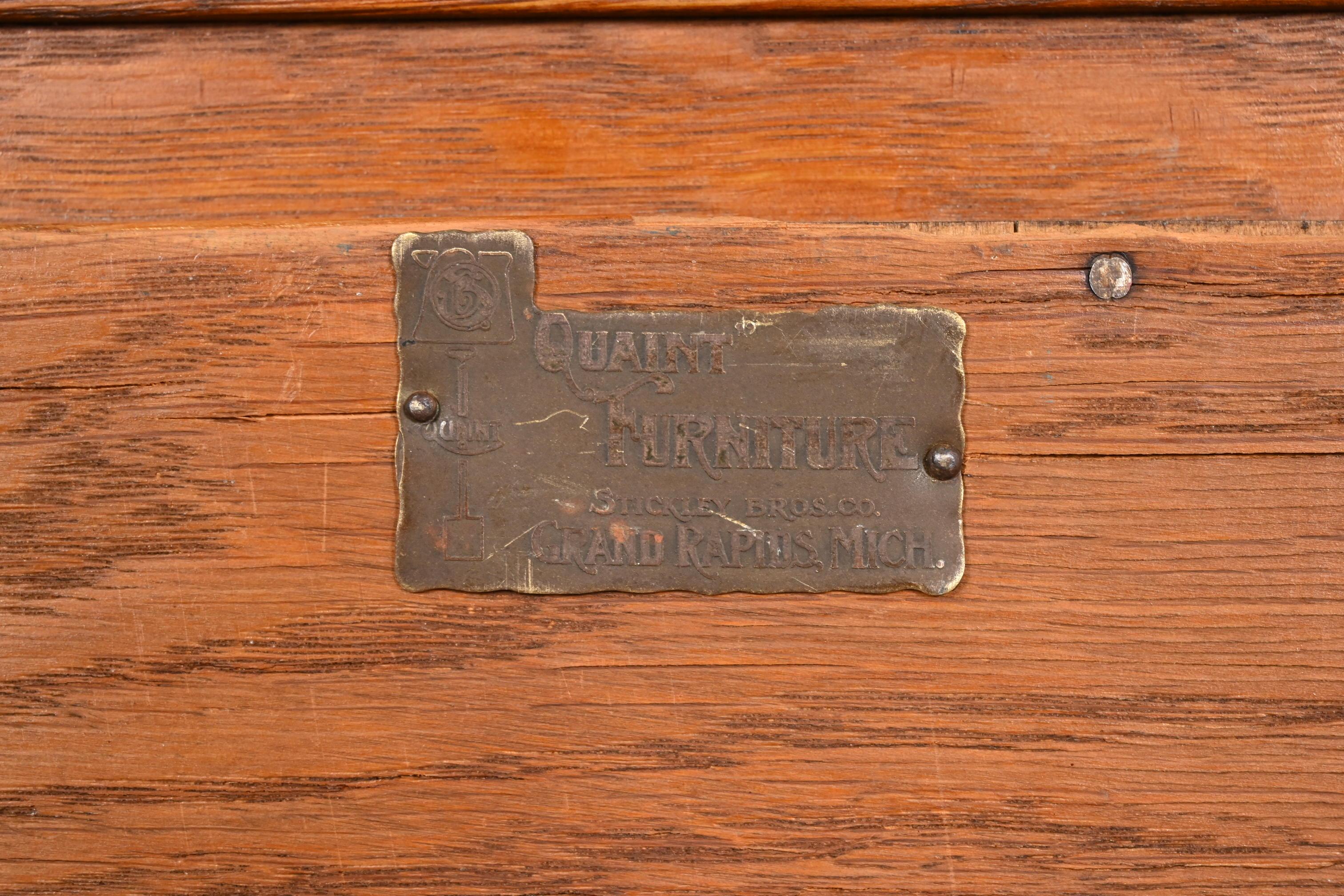 Stickley Brothers Antique Mission Oak Arts & Crafts Drop Front Secretary Desk 2