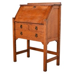 Stickley Brothers Antique Mission Oak Arts & Crafts Drop Front Secretary Desk