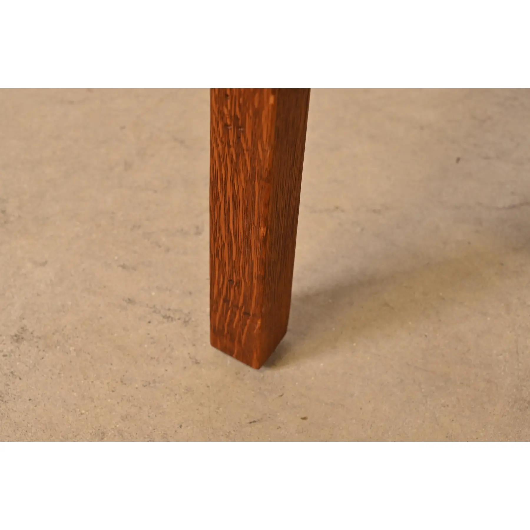 Stickley Brothers Tavolino Occasionale Mission Arts & Crafts in Oak, 1900 in vendita 2