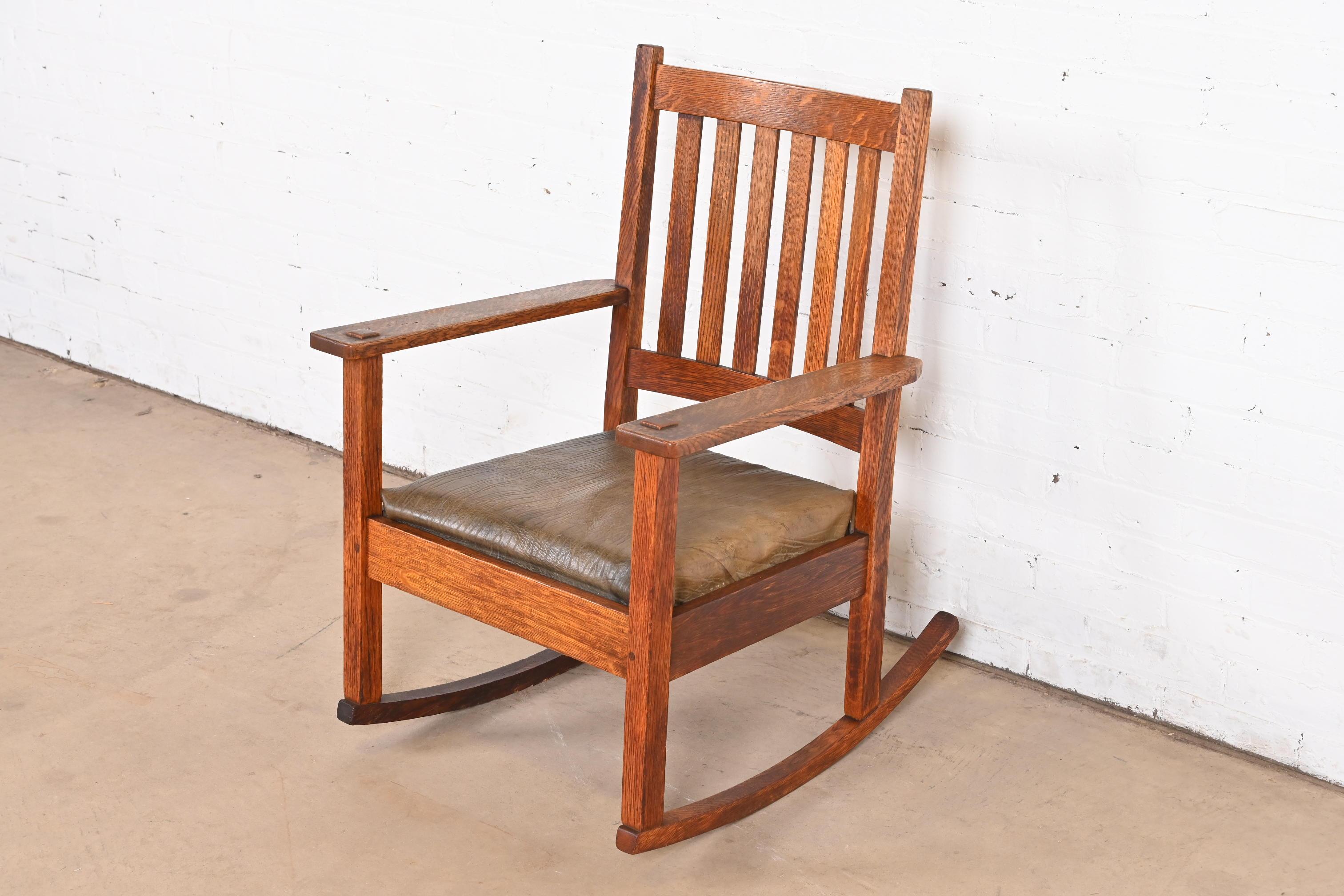 antique mission rocking chair