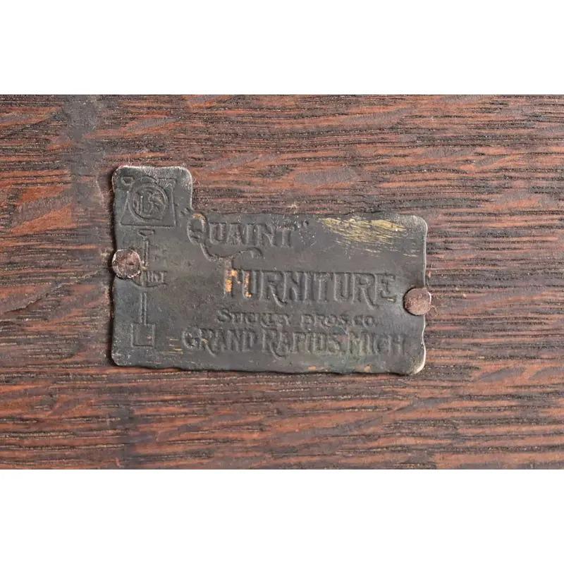 Stickley Brothers Antiker Mission Arts & Crafts Sekretär Eiche, CIRCA 1900 im Angebot 2