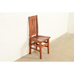 Stickley Brothers Antique Mission Oak Arts & Crafts Side Chair, Circa 1910