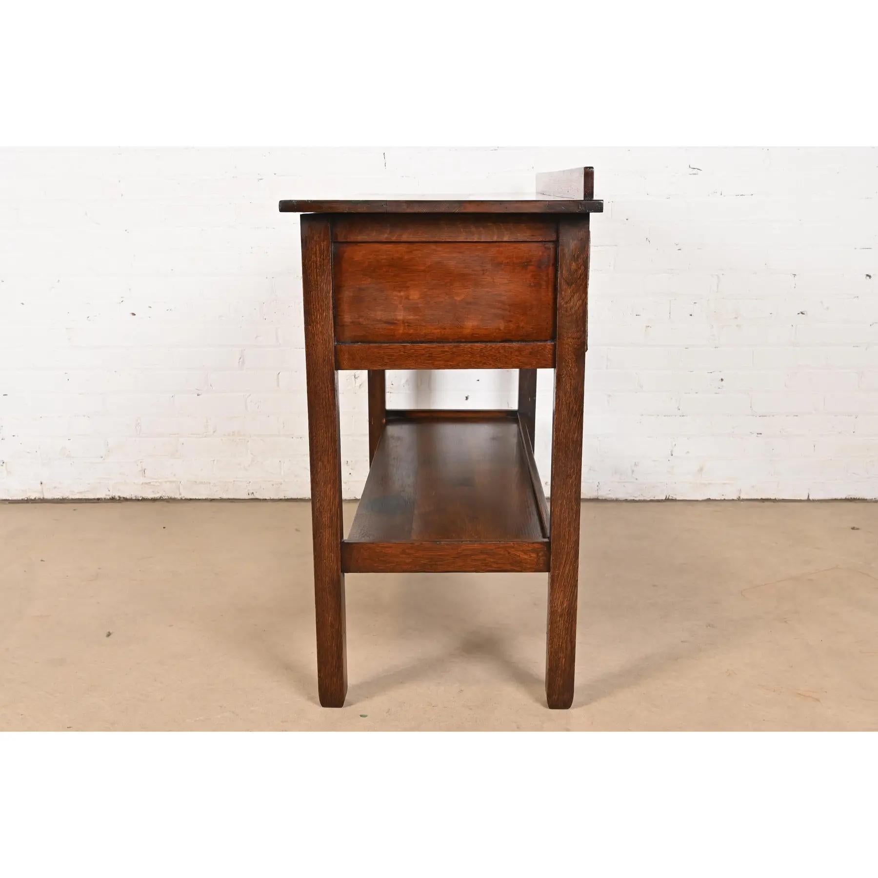 Service de buffet Mission en chêne Arts & Crafts de Stickley Brothers en vente 4