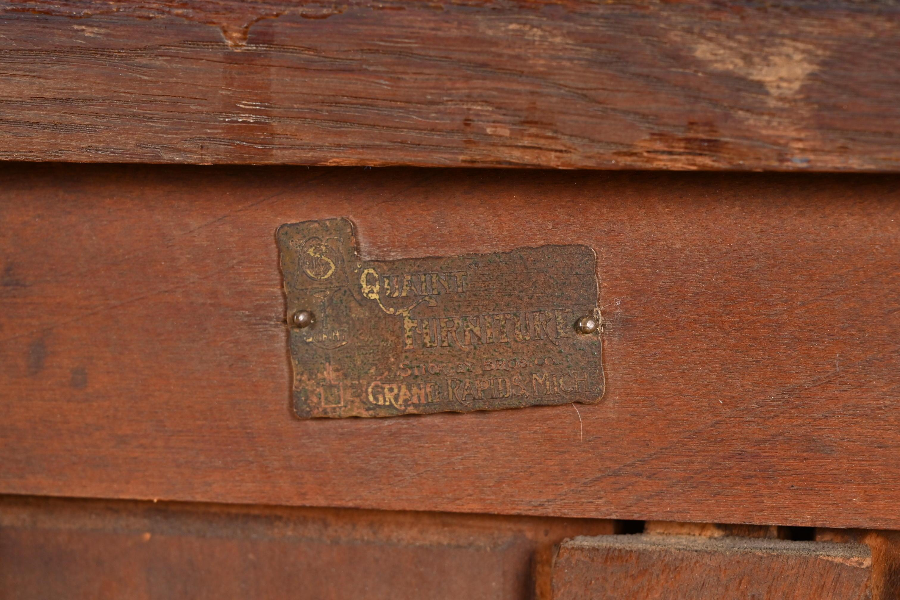 Stickley Brothers Antique Mission Oak Arts & Crafts Sideboard, Circa 1900 10