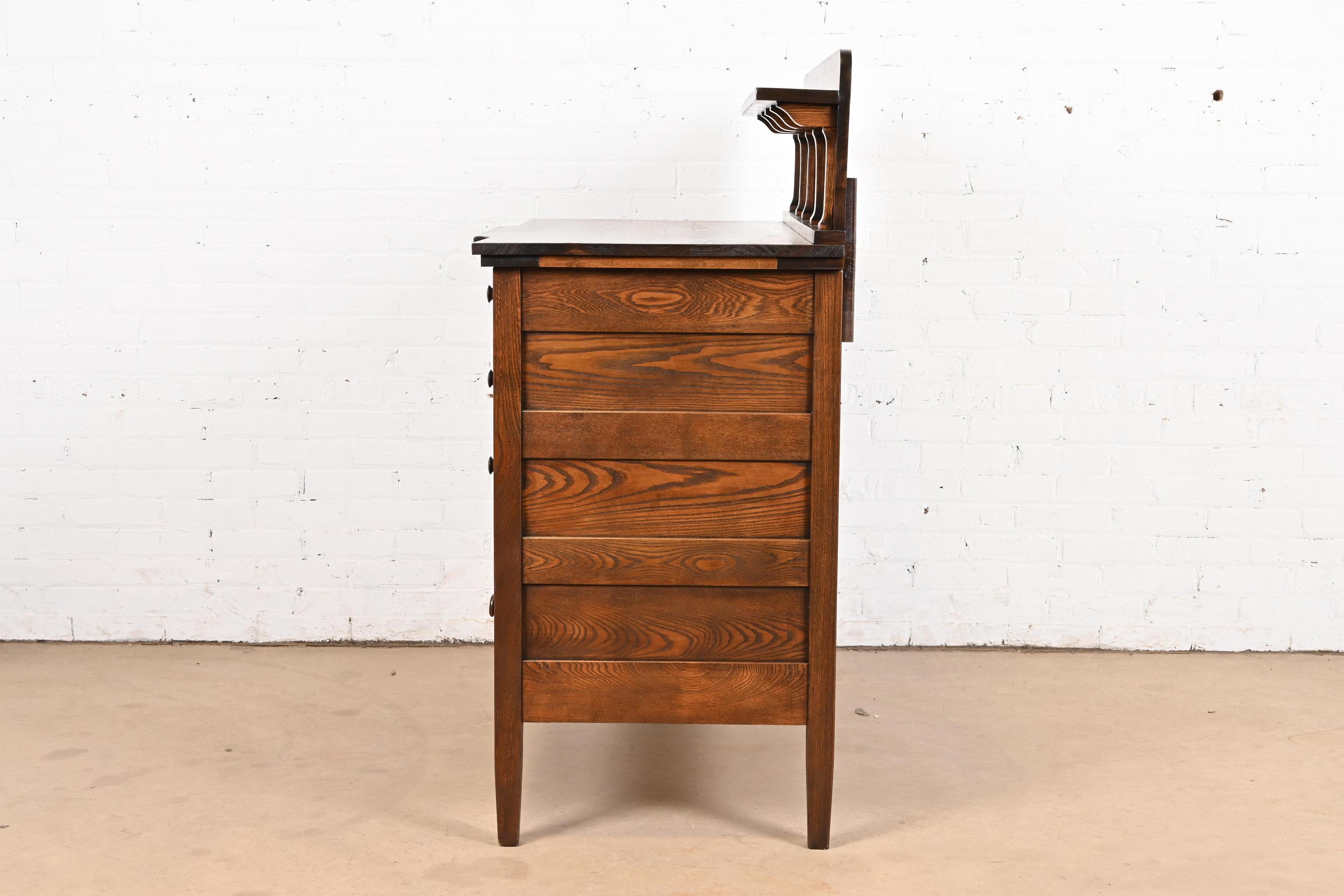 Stickley Brothers Antique Mission Oak Arts & Crafts Sideboard, Newly Refinished 5