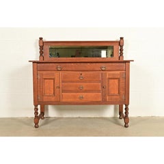 Stickley Brothers Antique Mission Oak Arts & Crafts Sideboard or Bar Cabinet