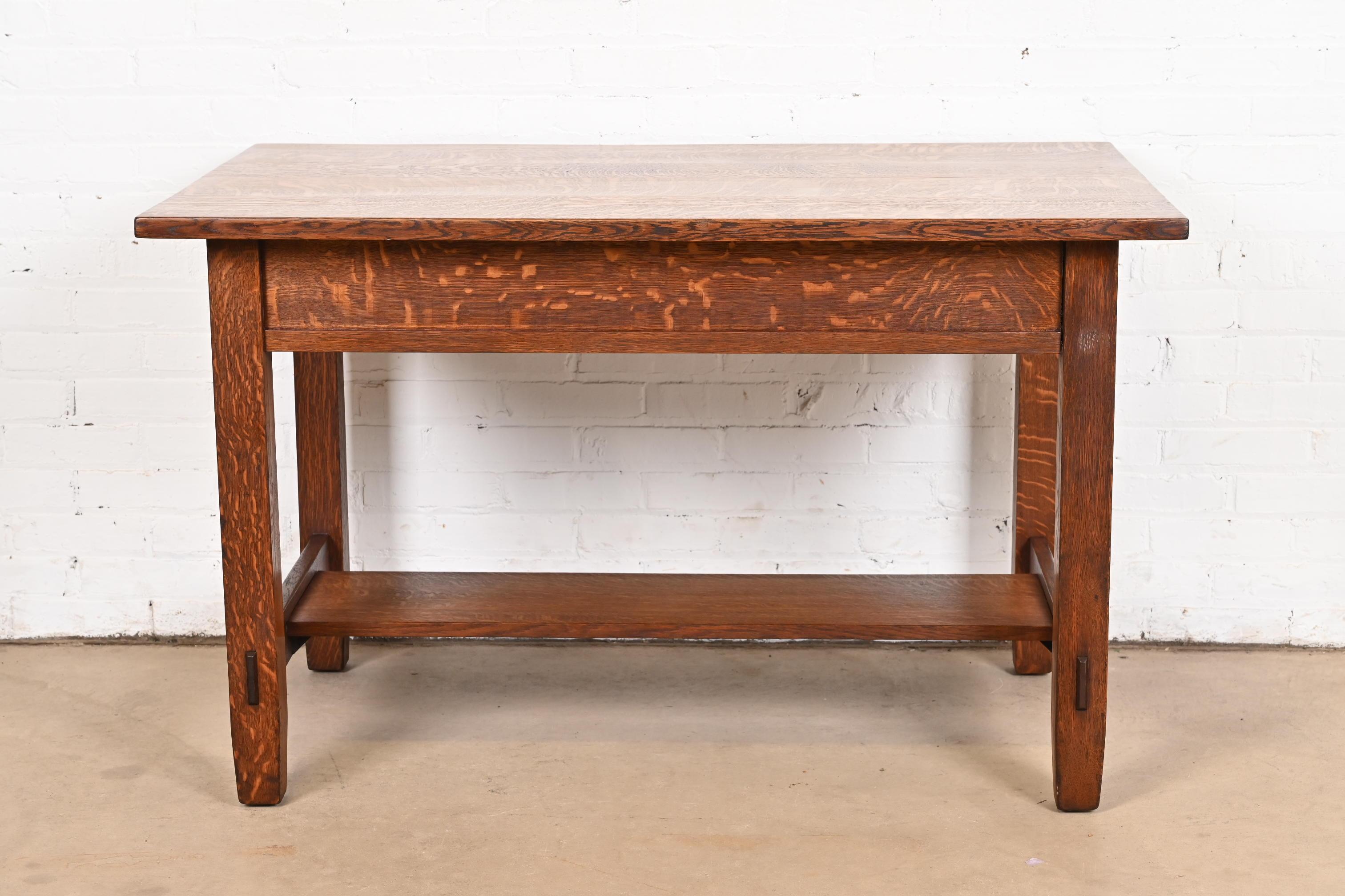 Stickley Brothers Escritorio antiguo Mission Oak Arts & Crafts 4