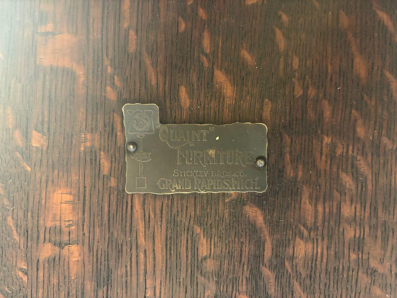 Stickley Brothers Escritorio antiguo Mission Oak Arts & Crafts 5