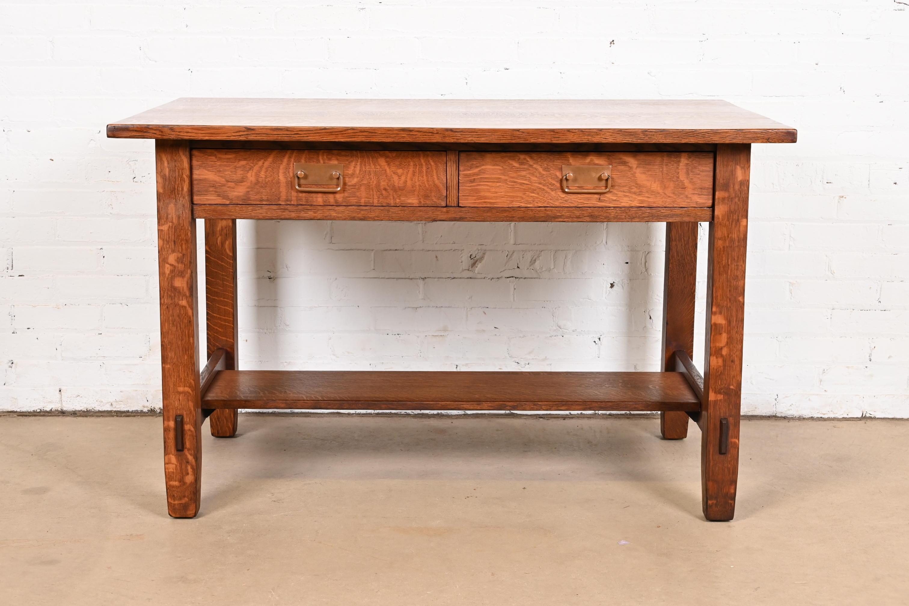 Stickley Brothers Escritorio antiguo Mission Oak Arts & Crafts Artes y manualidades