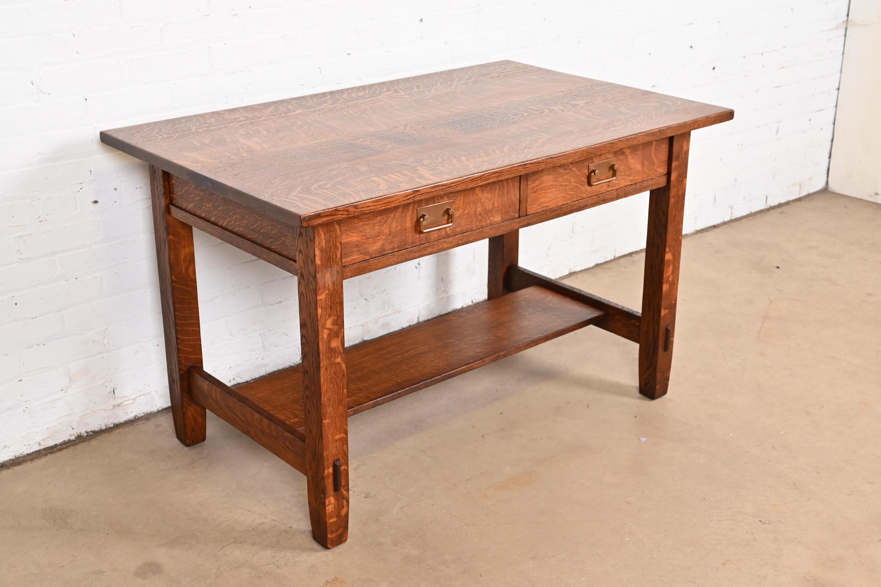 Stickley Brothers Escritorio antiguo Mission Oak Arts & Crafts en Bueno Estado en South Bend, IN