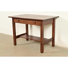 Stickley Brothers Antique Mission Oak Arts & Crafts Writing Desk, Newly Refinish