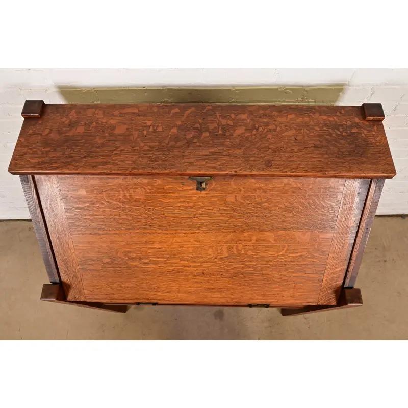 Stickley Brothers Scrivania antica in Oak Arts & Crafts, CIRCA 1900 in vendita 4