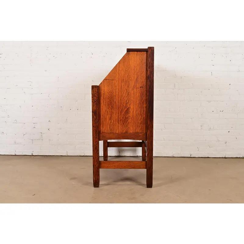 Stickley Brothers Scrivania antica in Oak Arts & Crafts, CIRCA 1900 in vendita 5