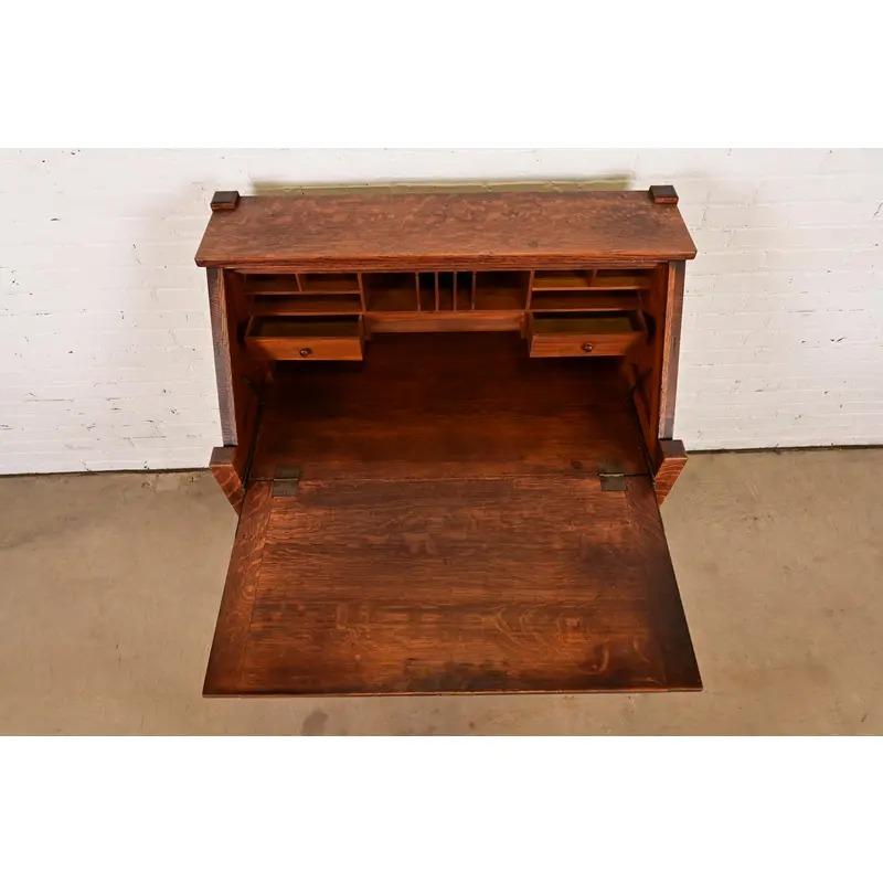 Stickley Brothers Scrivania antica in Oak Arts & Crafts, CIRCA 1900 in vendita 1