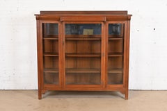 Stickley Brothers Mission Oak Arts & Crafts Bookcase, circa 1900