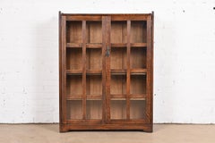 Stickley Brothers Mission Oak Arts and Crafts Bookcase, Circa 1900