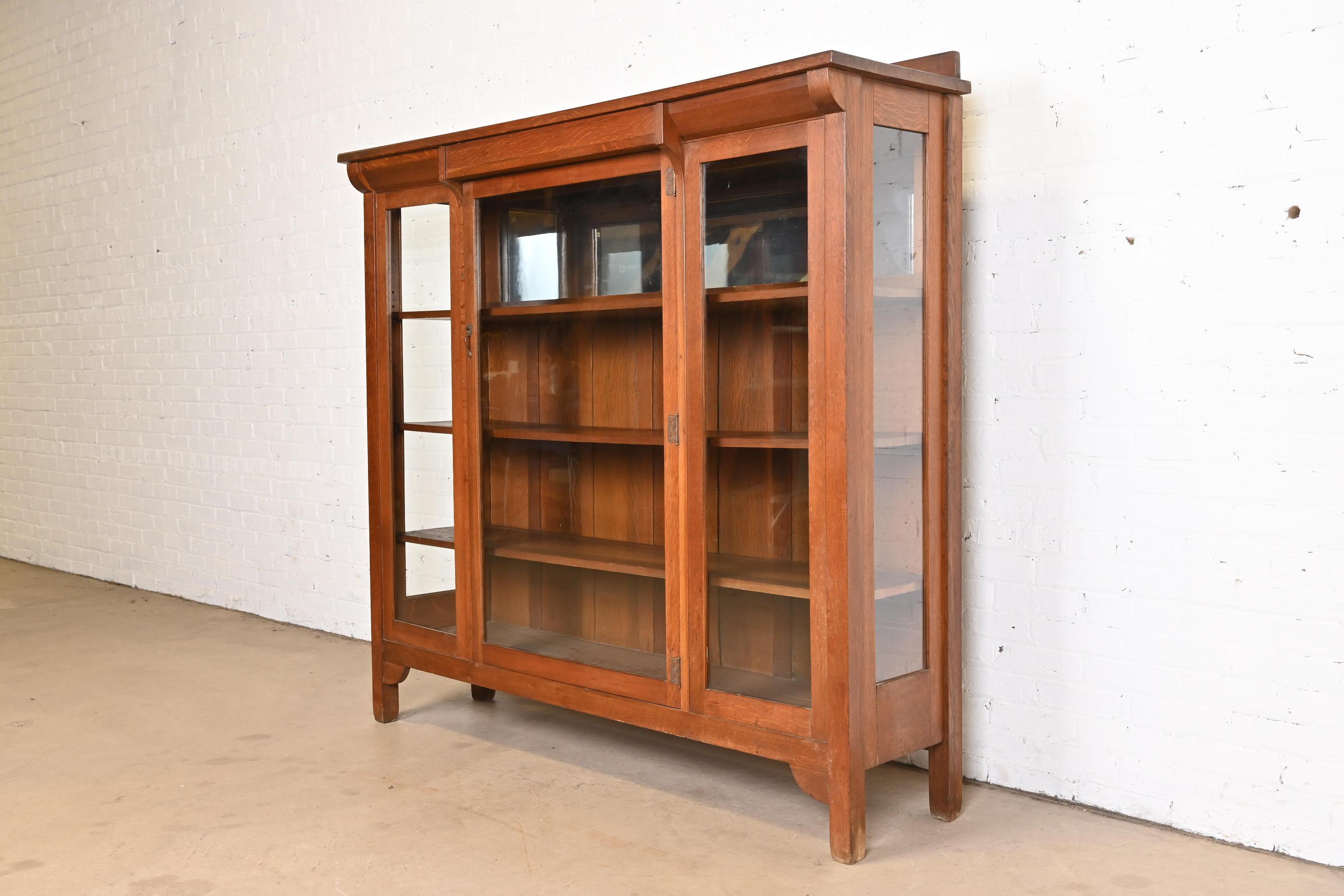 mission style bookcase