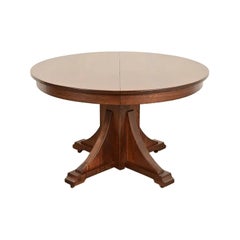 Stickley Brothers Mission Oak Arts & Crafts Dining Table, Newly Refinished
